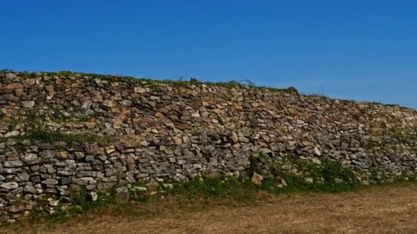 Cairn Petit Mont Arzon Morbihan Brittany Γαλλία Σύνθετοι Ταφικοί Τύμβοι — Αρχείο Βίντεο