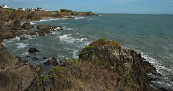 Pouldu Finistere Bölümü Brittany Fransa — Stok video