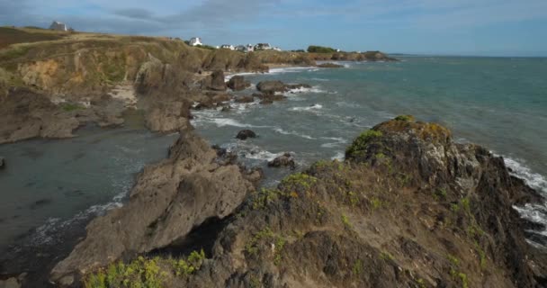 Pouldu Finistere Bölümü Brittany Fransa — Stok video