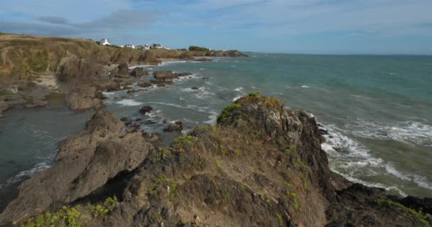 Pouldu Finistere Bölümü Brittany Fransa — Stok video