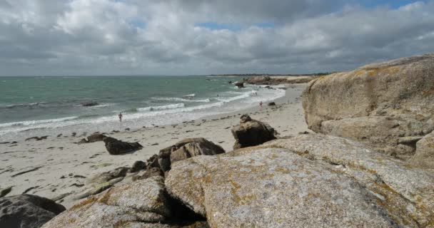 Pointe Trevignon Tregunc Finistere Bretagne Frankrijk — Stockvideo