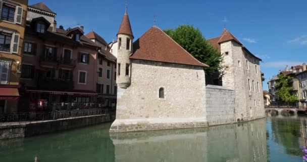 Annecy Departement Haute Savoie Auvergne Rhone Alpes Frankreich Der Palais — Stockvideo