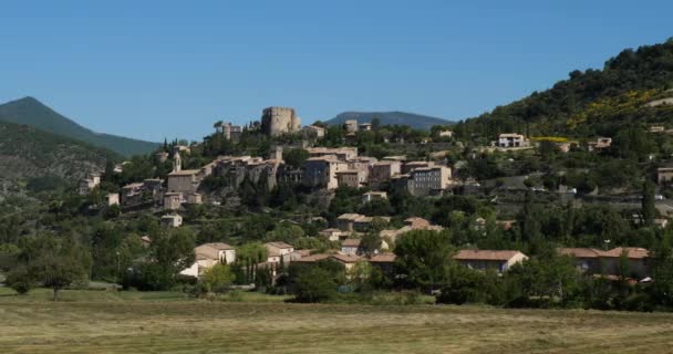 法国Drome省Auvergne Rhone Alpes地区Montbrun Les Bains — 图库视频影像