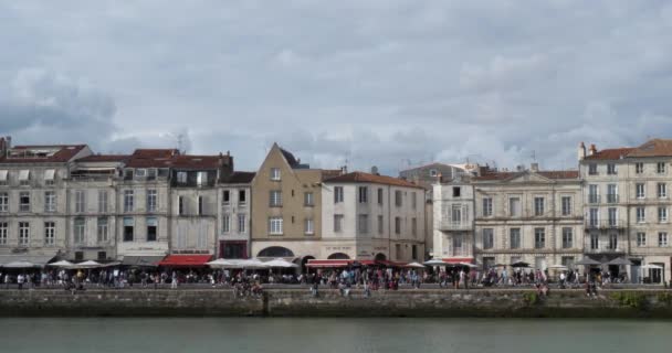 Rochelle Charente Denizcilik Departmanı Yeni Bölge Aquitaine Fransa Eski Liman — Stok video