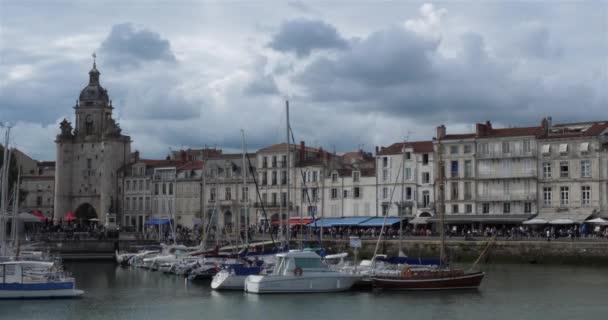 Rochelle Charente Denizcilik Departmanı Yeni Bölge Aquitaine Fransa Eski Liman — Stok video