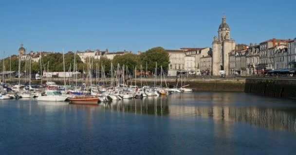 Rochelle Charente Departamento Marítimo Región Nouvelle Aquitania Francia Vista Del — Vídeo de stock