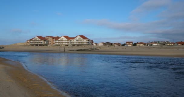 Courant Soustons Vieux Boucau Les Bains Departemen Landes Nouvelle Aquitaine — Stok Video