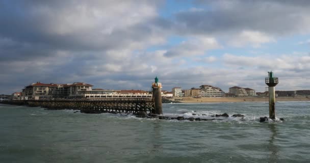 Capbreton Niş Bölümü Yeni Akitanya Fransa — Stok video