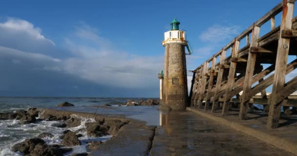 Capbreton Niş Bölümü Yeni Akitanya Fransa — Stok video