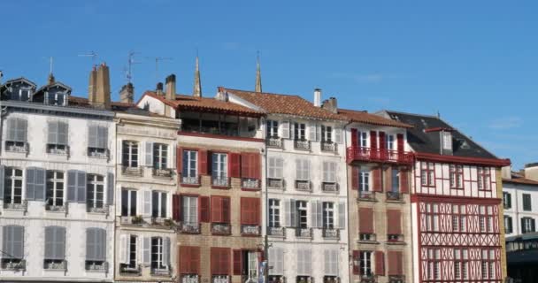Bayonne Pyrenees Atlantiques Επαρχία Των Βάσκων Γαλλία — Αρχείο Βίντεο