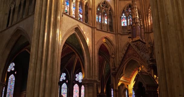 Bayonne Sainte Marie Cathedral Pyrenees Atlantiques Department Basque Province France — 비디오