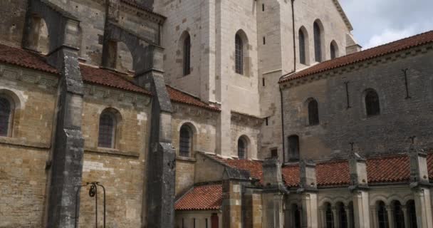 法国勃艮第法兰西伯爵区Yonne省Vezelay修道院 — 图库视频影像