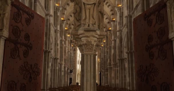 Vezelay Manastırı Yonne Bölgesi Bourgogne Franche Kontu Fransa — Stok video