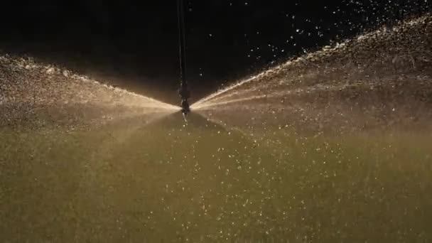 Système Arrosage Champ Irrigation Occitanie France — Video