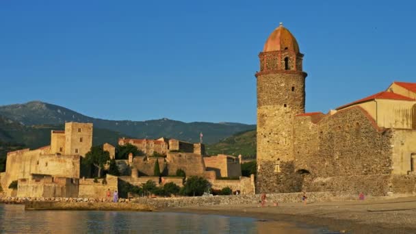 Collioure Pyrenees Orientales Occitanie França — Vídeo de Stock