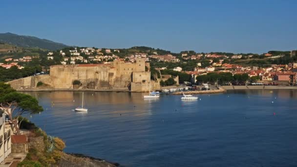 Collioure Pirineos Orientales Occitanie Francia — Vídeos de Stock