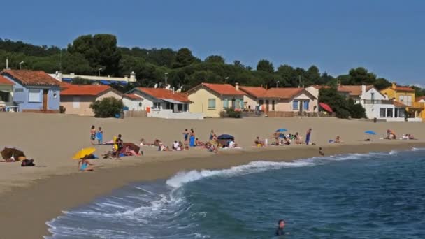 Argeles Sur Mer Racou Pyrenees Orientales Occitanie Γαλλία — Αρχείο Βίντεο