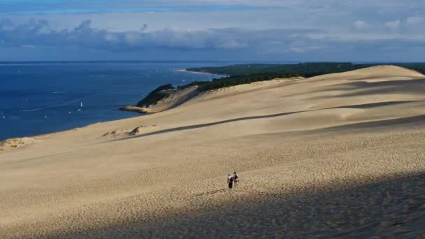 Dune Pilat Gironde Nouvelle Aquitaine Frankreich — Stockvideo
