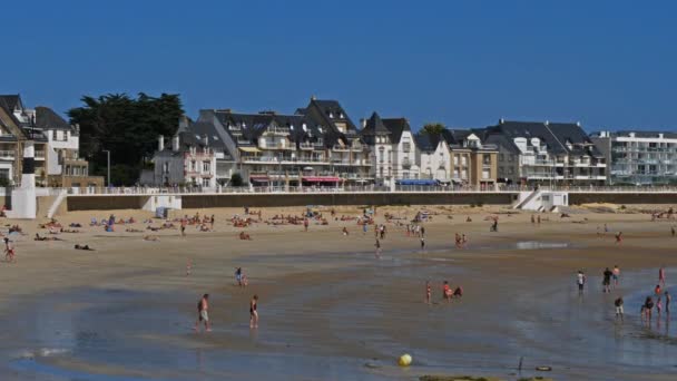 Saint Pierre Quiberon Morbihan Brittany France — 비디오