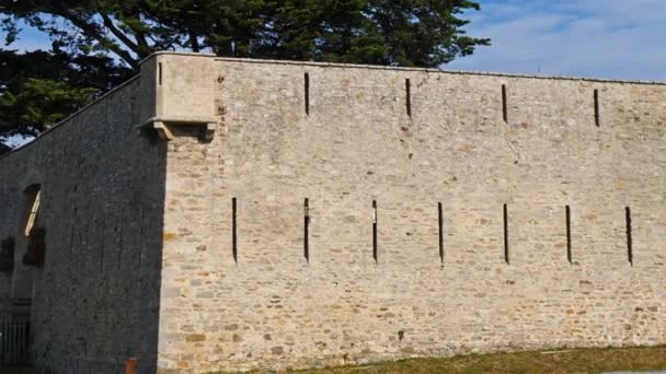 Noirmoutier Ile Noirmoutier Island Bay Biscay Vendee Γαλλία Κάστρο Του — Αρχείο Βίντεο