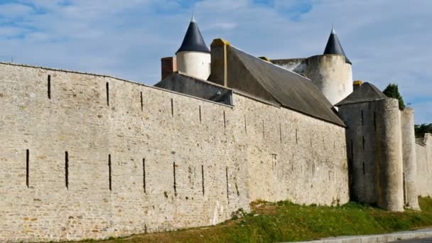 Noirmoutier Ile Isola Noirmoutier Golfo Biscaglia Vendee Francia Castello Noirmoutier — Video Stock