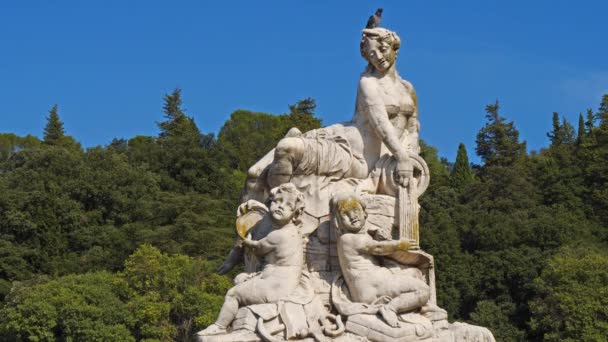 Nime Gard Occitanie França Jardins Fontaine Jardim Público Jardins Fontaine — Vídeo de Stock