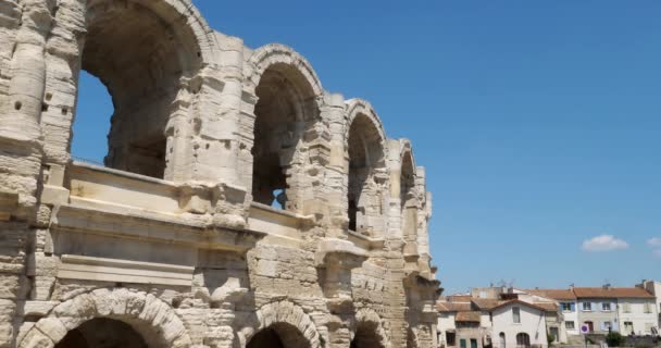 Roman Arena Arles Bouches Rhone Γαλλία — Αρχείο Βίντεο