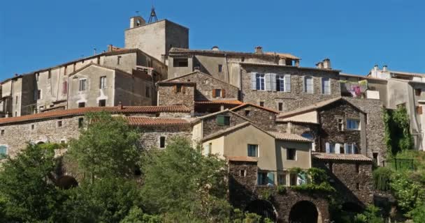 Saint Martial Cevennes Gard Frankrike Village Cevennes Nationalpark Klassificerad Unesco — Stockvideo