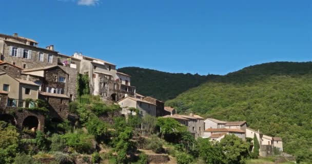 Saint Martial Cevennes Gard Frankrike Village Cevennes Nationalpark Klassificerad Unesco — Stockvideo