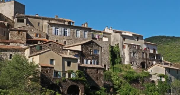 Saint Martial Cevennes Gard Frankrike Village Cevennes Nationalpark Klassificerad Unesco — Stockvideo