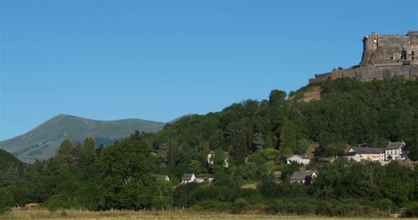 Murol Puy Dome Auvergne France 중년기 요새의 연대는 — 비디오