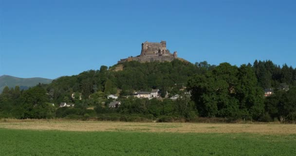 Murol Puy Dome Auvergne Frankreich Die Mittelalterliche Festung Aus Dem — Stockvideo