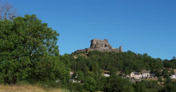 Murol Puy Dome Auvernia Francia Fortaleza Mediana Edad Del Siglo — Vídeos de Stock