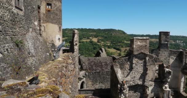 Murol Puy Dome Auvernia Francia Fortaleza Mediana Edad Del Siglo — Vídeos de Stock