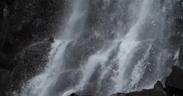 Besse Vaucoux Waterfall Puy Dome Auvergne France — стокове відео
