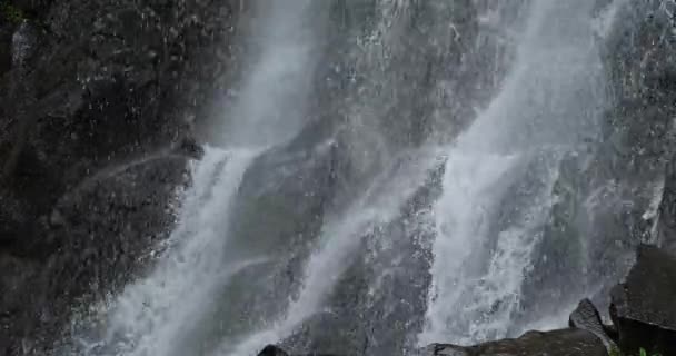 Besse Vaucoux Waterfall Puy Dome Auvergne France — стокове відео