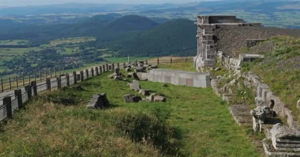 Chaine Des Puys Massif Central Puy Dome Francia Templo Mercurio — Vídeos de Stock