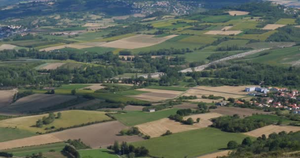 Gergovie Roche Blanche Crest Planalto Gergovie Puy Dome Auvergne França — Vídeo de Stock