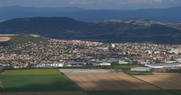 Perignat Les Sarleve Από Οροπέδιο Gergovie Puy Dome Auvergne Γαλλία — Αρχείο Βίντεο