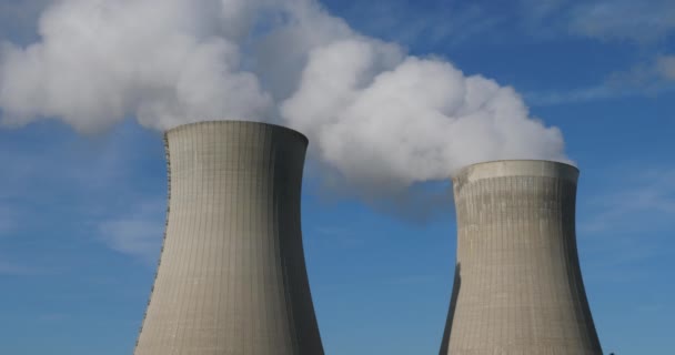 Πυρηνικός Σταθμός Ηλεκτροπαραγωγής Dampierre Burly Γαλλία — Αρχείο Βίντεο