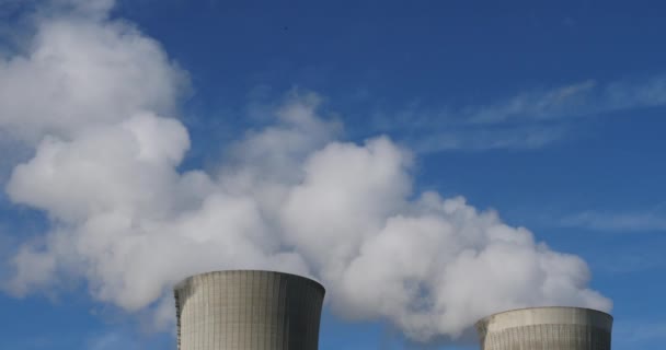 Nükleer Santral Dampierre Burly Fransa — Stok video
