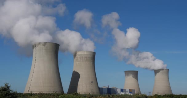 Central Nuclear Dampierre Burly França — Vídeo de Stock