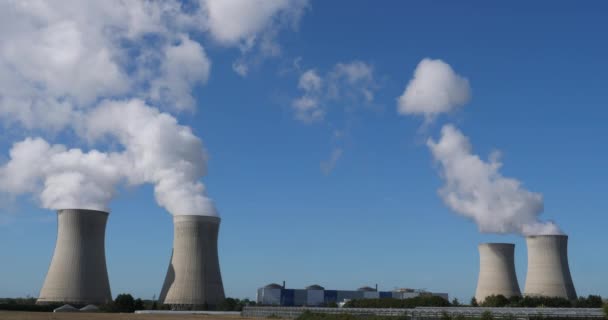 Central Nuclear Dampierre Burly França — Vídeo de Stock