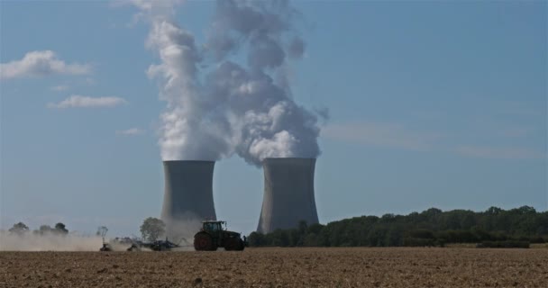 Kerncentrale Dampierre Burly Frankrijk — Stockvideo