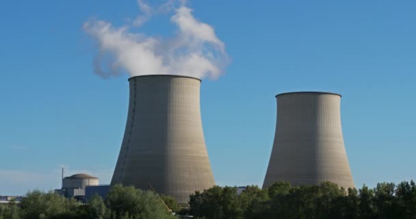 Elektrownia Atomowa Belleville Sur Loire Departament Cher Francja — Wideo stockowe