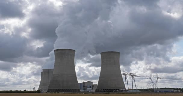 Nükleer Santral Dampierre Burly Loiret Fransa — Stok video