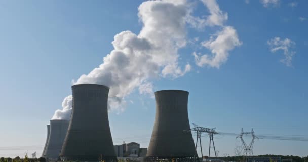 Jaderná Elektrárna Dampierre Burly Loiret Francie — Stock video