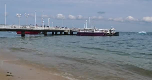 Arcachon Gironde Departmanı Yeni Akitanya Fransa — Stok video