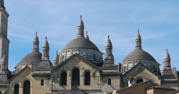 Perigueux Dordogne Bölümü Yeni Aquitaine Fransa Saint Front Katedrali Xii — Stok video