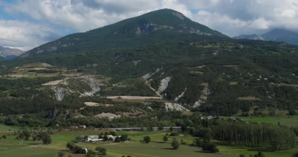 Lembah Durance Dari Embrun Hautes Alpes Departemen Perancis — Stok Video
